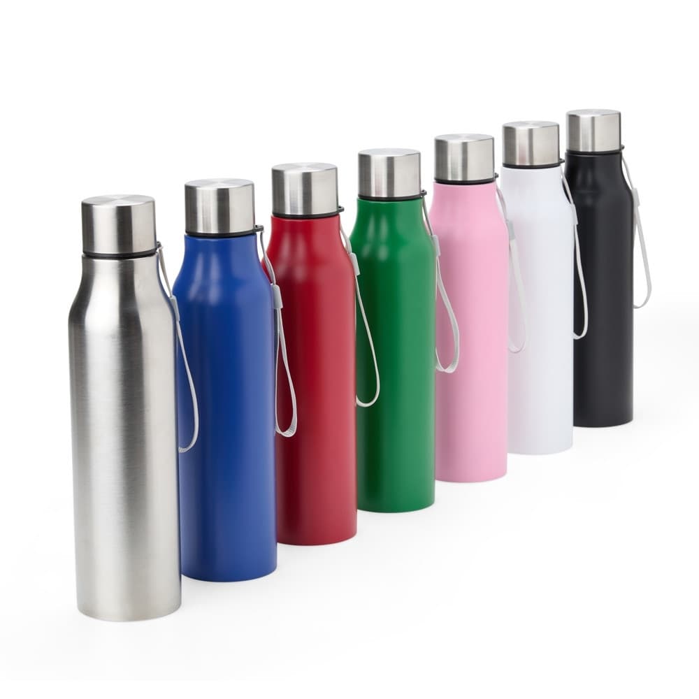 Garrafa inox 1L, Garrafa de Água, Academia, Esportes, Lazer, Tampa com Vedação, grande, home office, motivação, lazer
