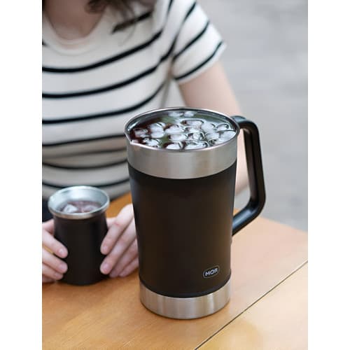 Jarra Térmica Inox 1,9l - Frio Quente Alça Jug - Preto