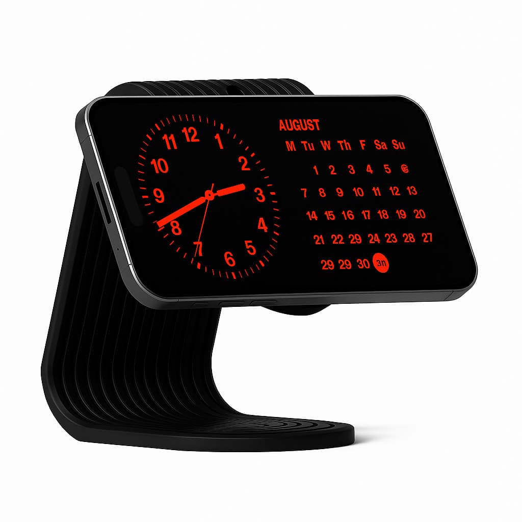 Suporte de Carregador para iPhone 17/16/15/14/13  IDock Preto