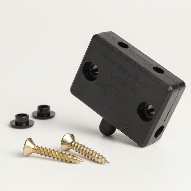 Kit 05 Interruptor Botão liga desliga Bivolt 1A Automação Interruptor de móveis Porta Armário