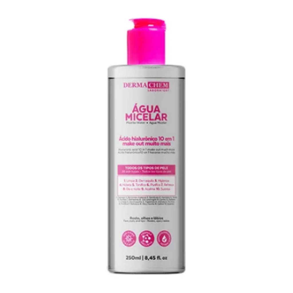 Água Micelar Hialurônico Dermachem 250ml