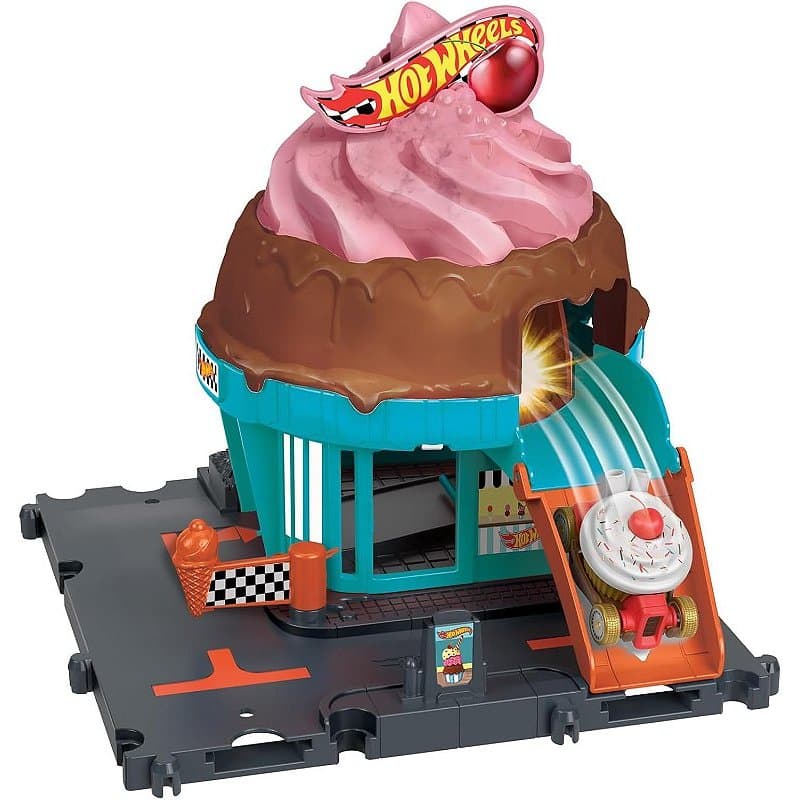 Pista Sorveteria Hot Wheels City - HDR24-HTN77 - Mattel