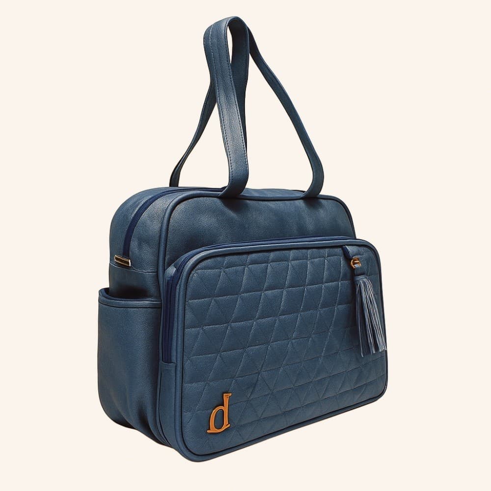 BOLSA MATERNIDADE LOTUS MEDIA AZUL JEANS - BONI