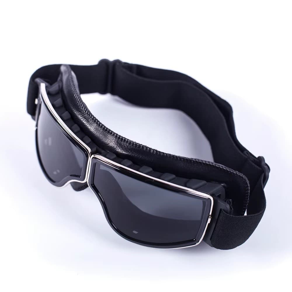 Óculos Aviador Motociclista Retrô Capacete Aberto Old School