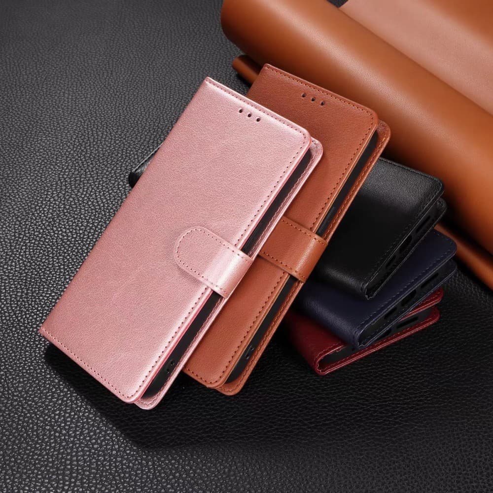 Capa Carteira em Couro Samsung Galaxy A56/A36 com Porta Cartão e Fecho Magnetico Case