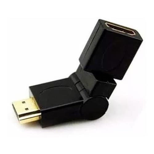 Emenda Conector Hdmi Articulavel 360º Graus Femea X Macho Adaptador Videogame Tv Projetor Notebook PS4