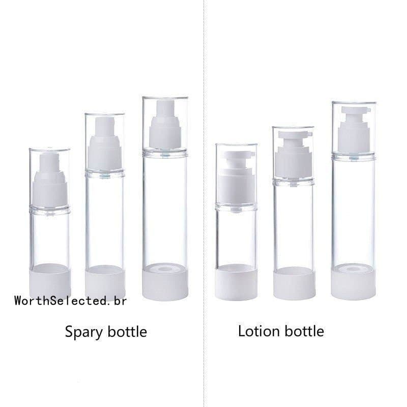 5ml 15ml 30ml 50ml 80ml 100ml Frascos De Spray Vazio Transparente Para Viagem Portátil/Frasco De Silicone Espremer/Recip