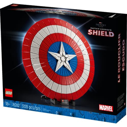 Lego Marvel 3128 peças - O Escudo do Capitão América - 76262 Lego