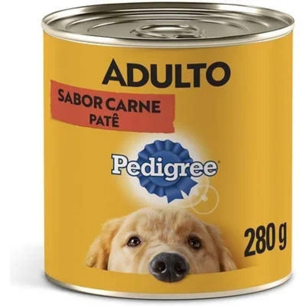 Ração Úmida para Cachorros Adultos Sabor Patê de Carne 280G Pedigree