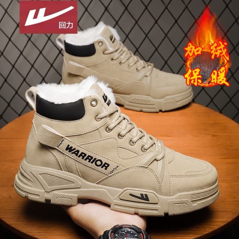 Puxar para trás sapatos masculinos outono Martin botas proteção do trabalho masculino botas de algodão de neve de venda
