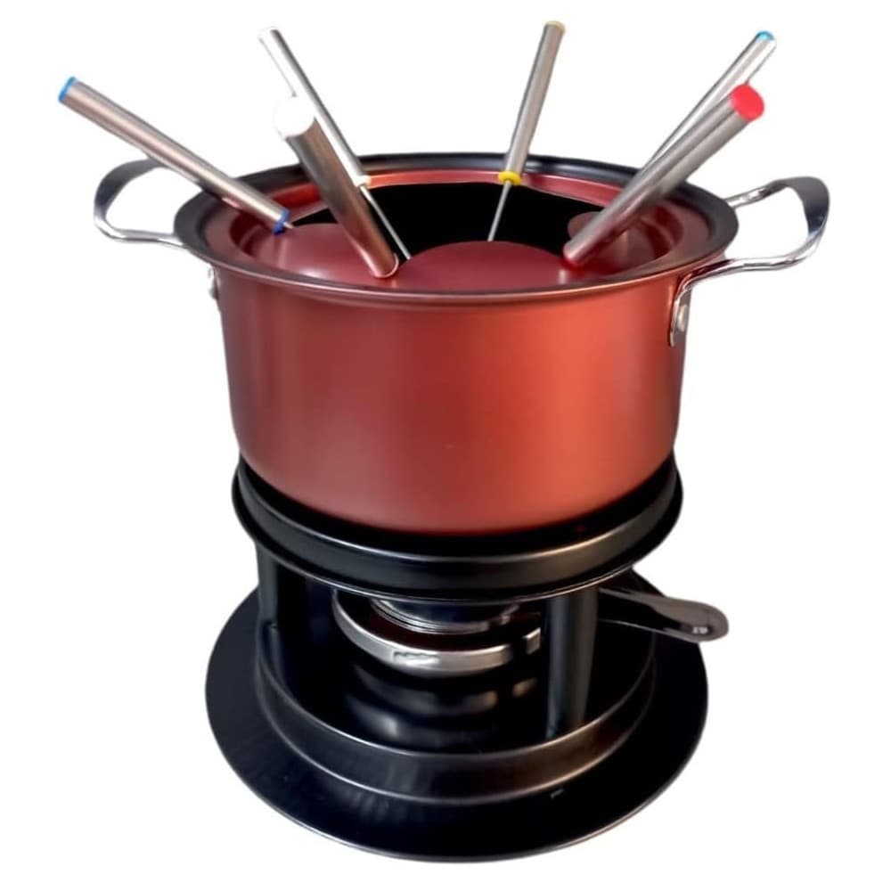 FONDUE VIENA INOX COBRE FOSCO 10PCS