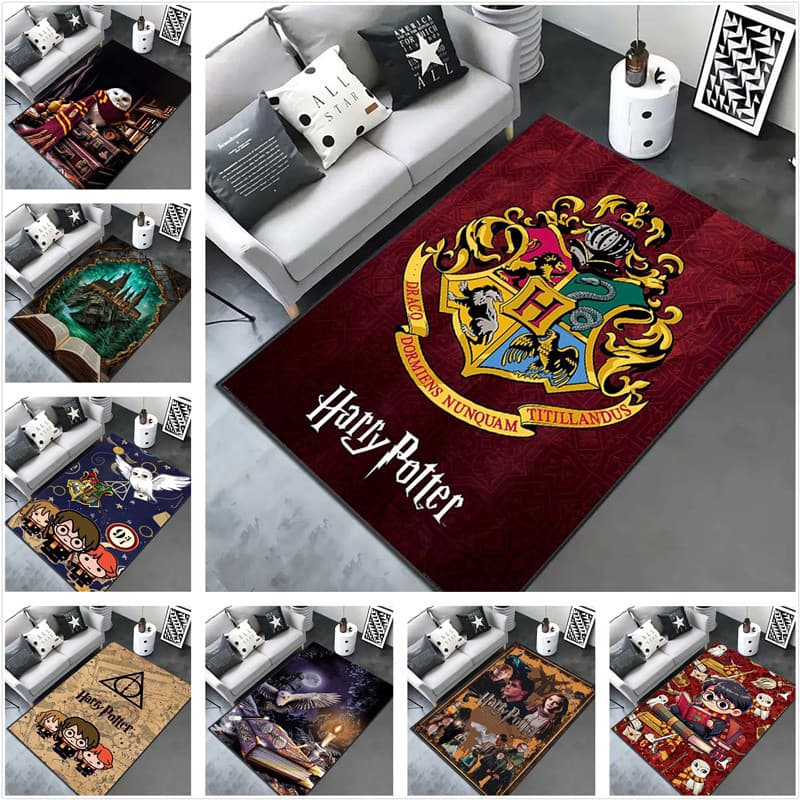 Harry Potter Tapete Hogwarts Escola De Bruxaria E Romances Mágicos Flanela Impresso Decoração De Interiores De Casa Sala