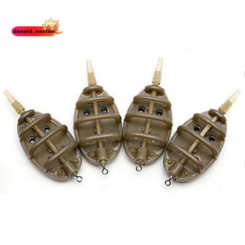 Alimentador De Método Em Linha De Plástico , Acessórios De Pesca , 4 Alimentadores , Conjunto De Moldes , Chumbada De Ca