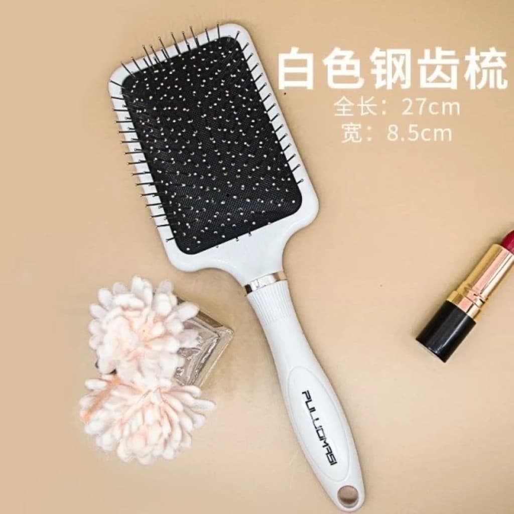 Agulha de aço dente almofada de ar pente cabeleireiro Airbag grande placa pente couro cabeludo massagem pente barbeiro c