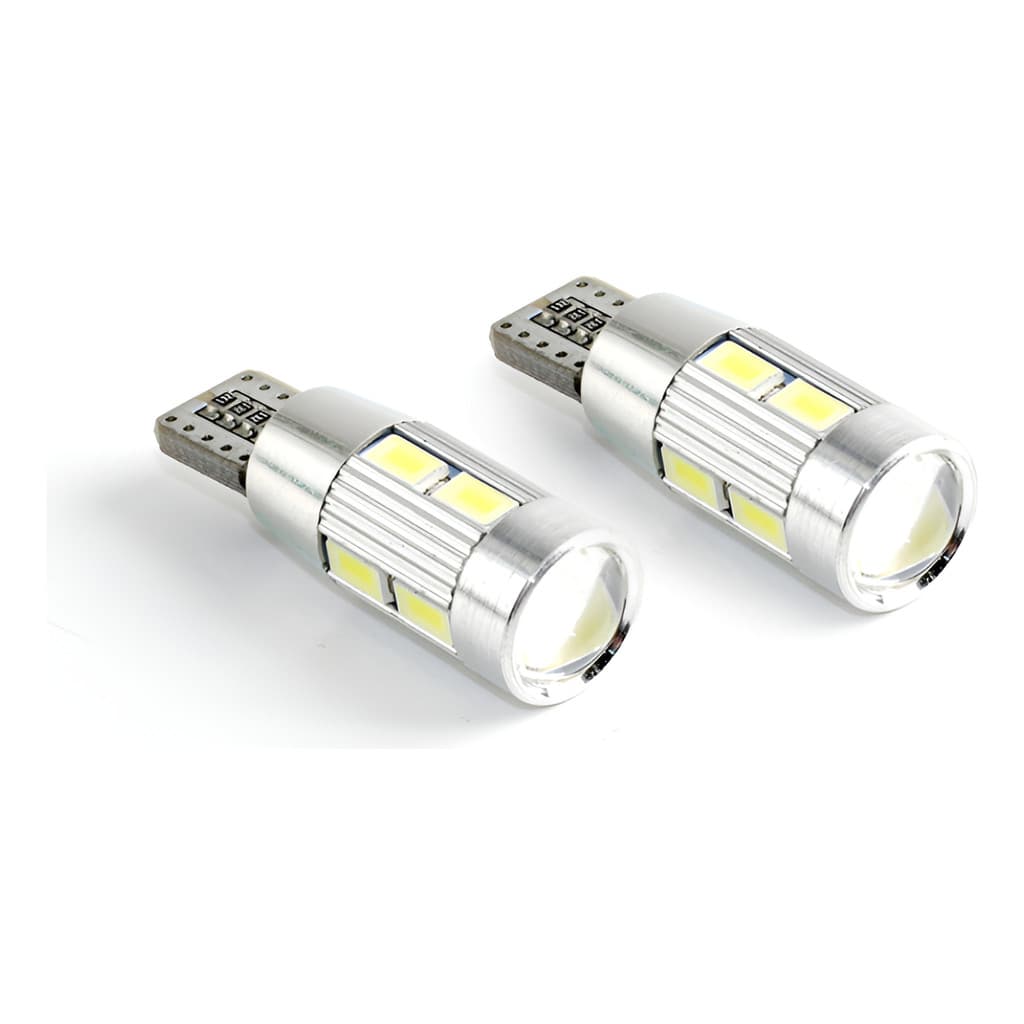 Par Lâmpada Luz Led Carro/caminhonete 10 Leds
