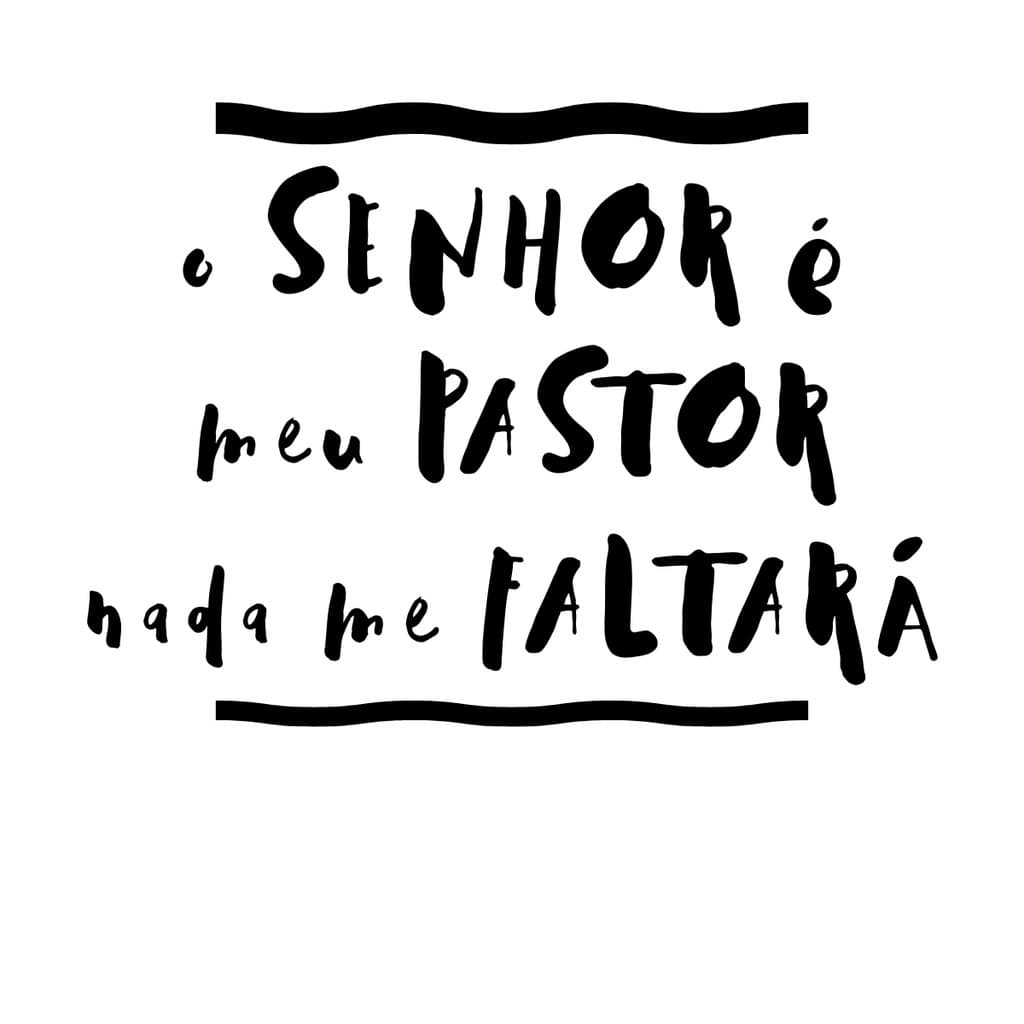 Adesivo Vinil O Senhor é meu Pastor para Nada me Faltará Carro Moto Caminhão | Decorativo para Porta, Baú e Para-choque