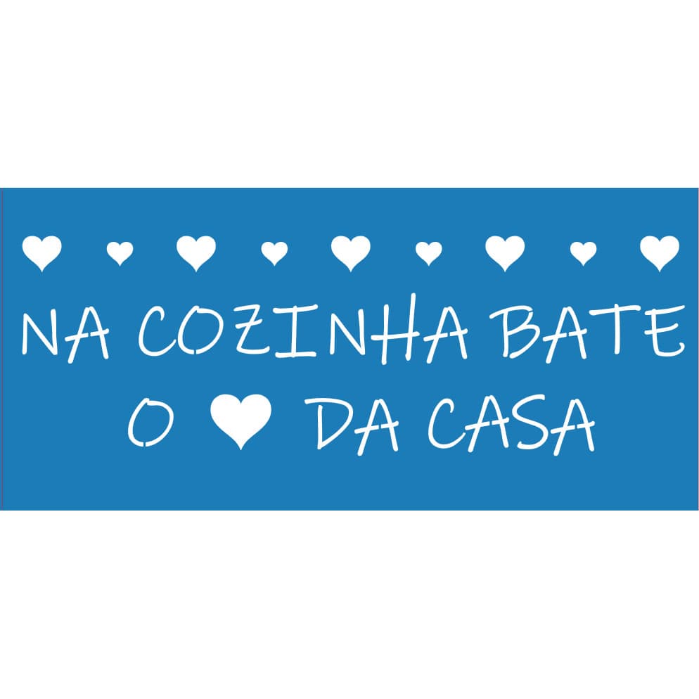 Stencil Cozinha coração da casa, estêncil lavável, pintura em tecido, pano de prato artesanato