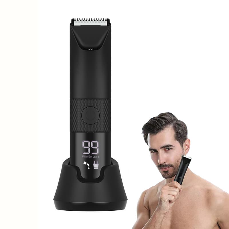 Aparador Unissex de Pelos Corporais e Área Íntima — Recarregável USB, Lavável e Portátil, Seguro Anti-Corte