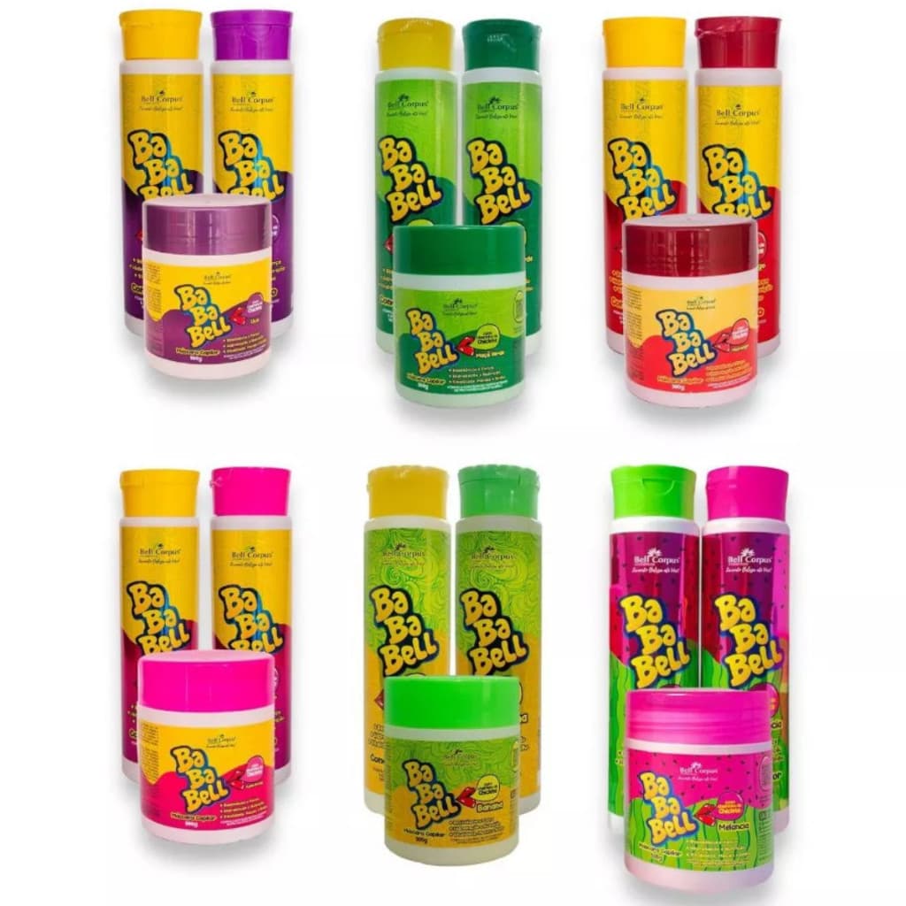 Kit Capilar Bababell 09 Itens [3 KIT's COM 3 ITENS]  BellCorpus Completa Cabelos – BellCorpus