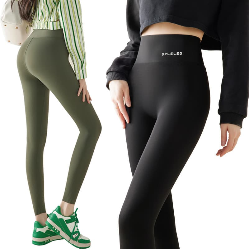 Calças de tubarão transfronteiriças femininas, roupa externa fina, primavera verão, cintura alta, skinny, mais fina, cal