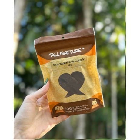 Petisco para Cães e gatos Natural de Coração de boi ALLNATURE 50g