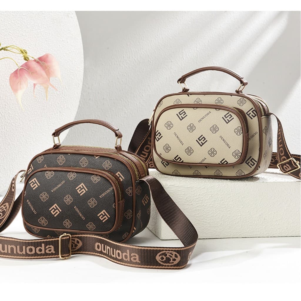Bolsa feminina de alta qualidade, versátil, com alça única e opção de bolsa transversal para mães.