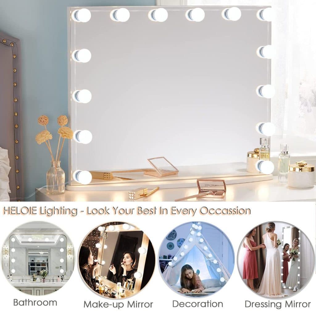 Conjunto de luz LED para espelho de maquiagem 10pcs