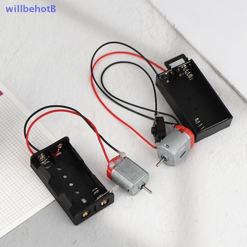 [WillbehotB] Kit De Motor 130 Com 2 Caixas De Armazenamento De Bateria E Modelos De Circuito Eletrônico DIY Para Estudan