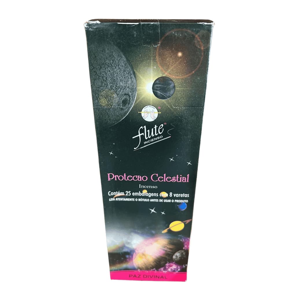 Incenso Proteção Celestial Flute Cx Com 200 Varetas