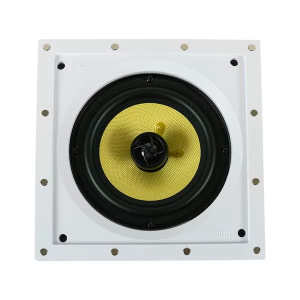 Caixa de Som JBL CI8S Plus de Embutir Quadrada 200W RMS Woofer Tweeter 8 Ohms Branco
