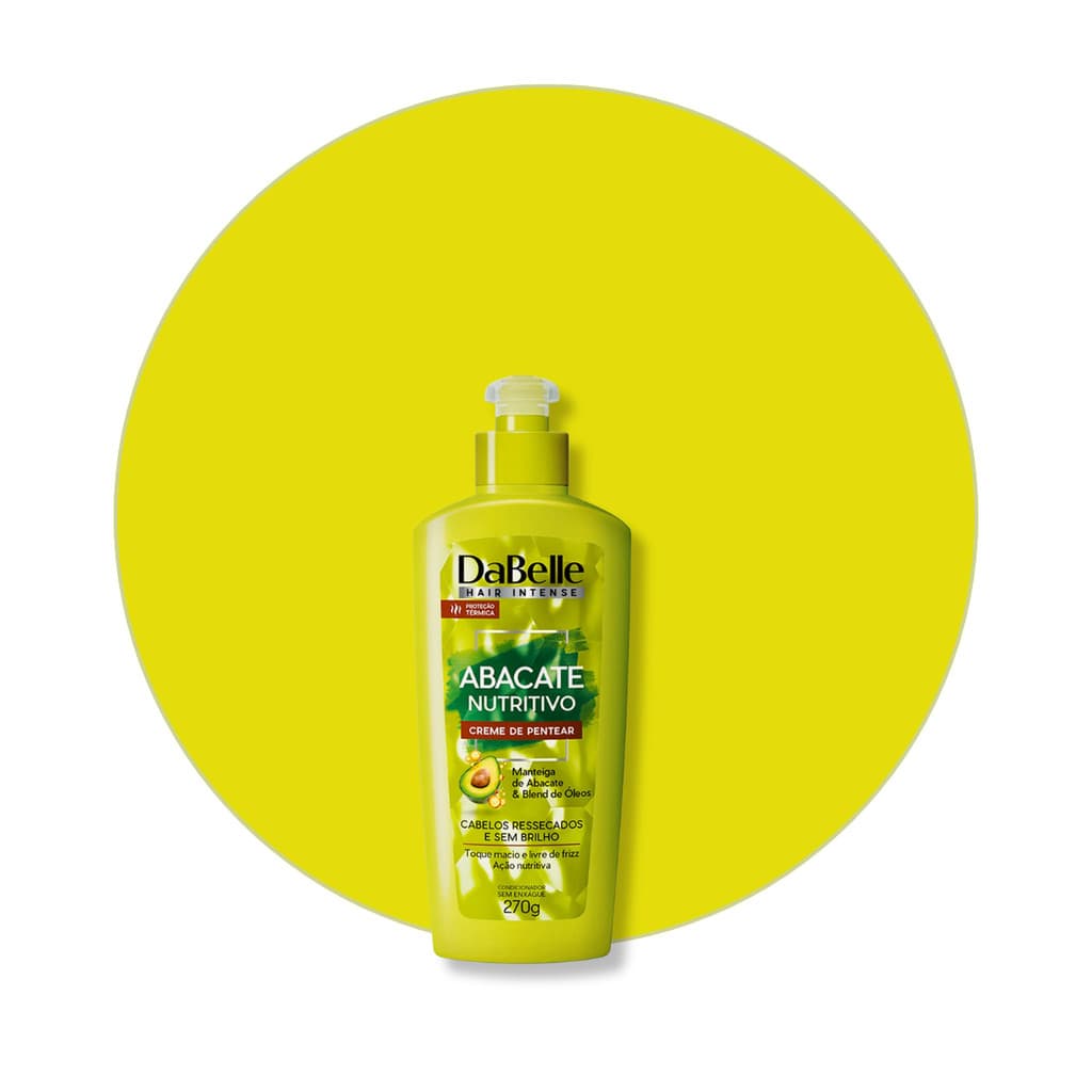 Creme Pentear DaBelle Abacate Maciez Fortalecimento Nutritivo 270g