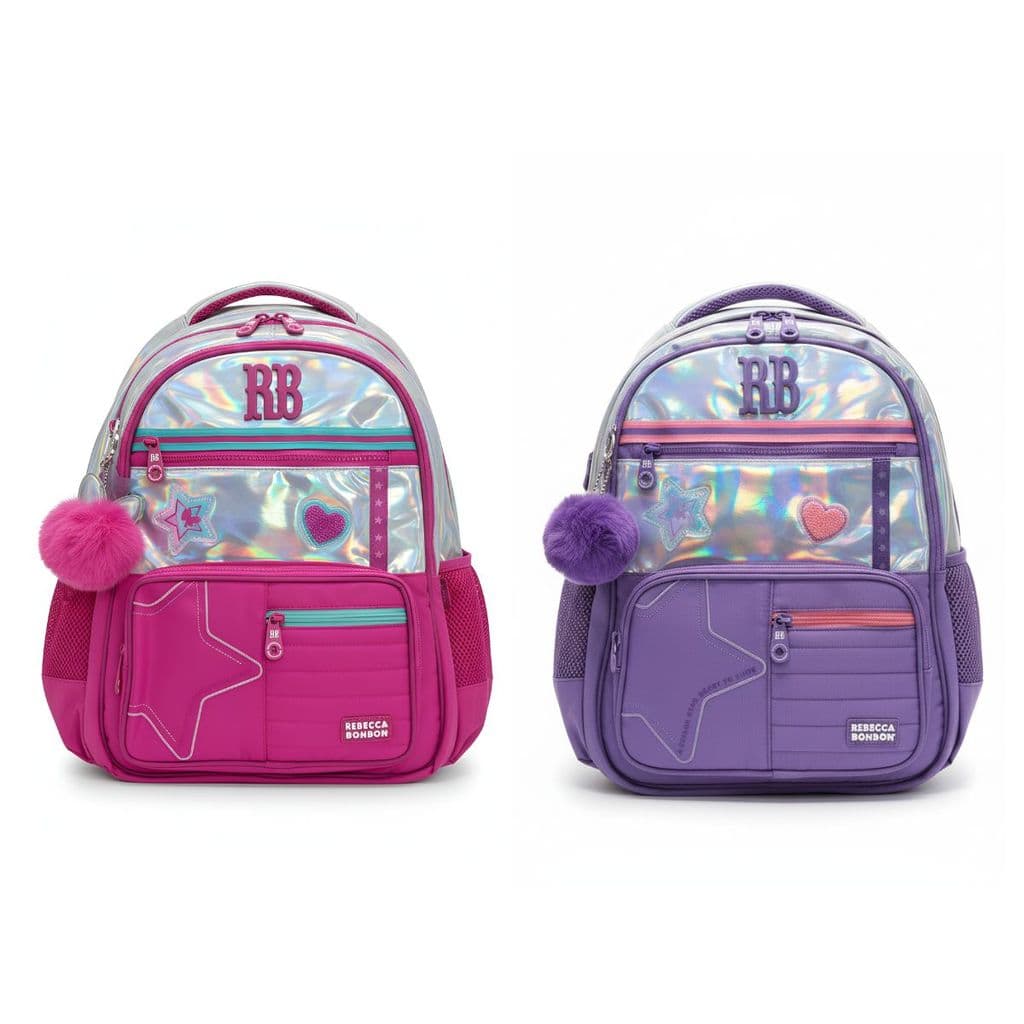 Mochila Escolar Rebecca Bonbon Original Holográfica