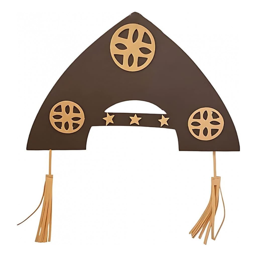 Chapeu Lampião De E.v.a  Marrom