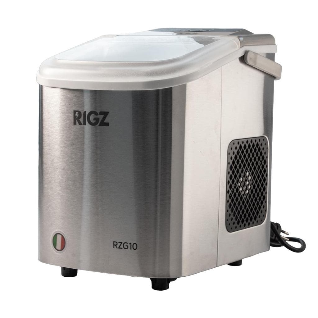 Máquina de Gelo RIGZ RGZ10 12kg/dia Portátil – Compacta, Automática e Eficiente