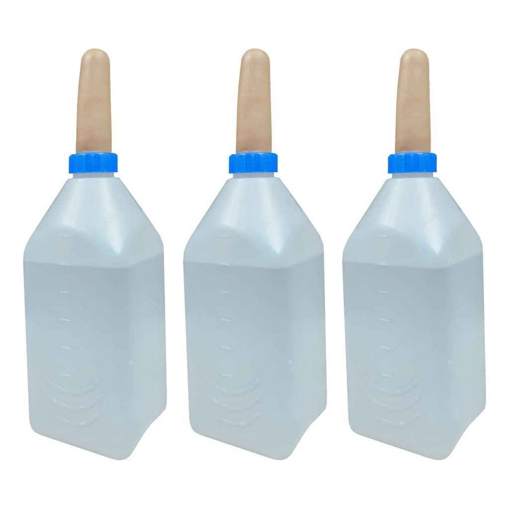 Kit 3 Mamadeira para Bezerro 2 Litros com Bico Alimentador Bezerros