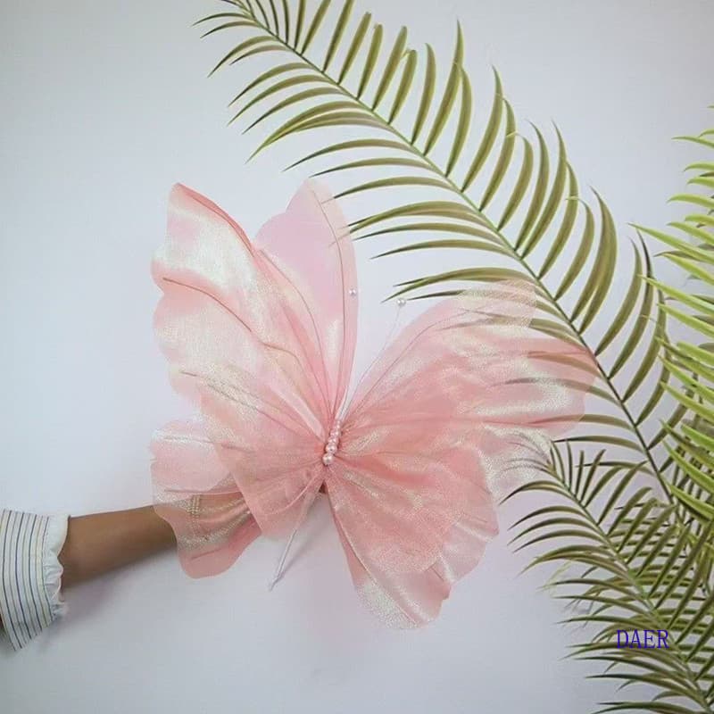Simulação De Fio De Borboleta Tridimensional , Flor , Piso De Flores De Casamento Grande , Decoração De Festival Casa ,