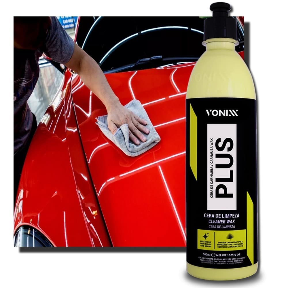 Cera Limpadora e Protetora Carnaúba Plus 500ml Vonixx