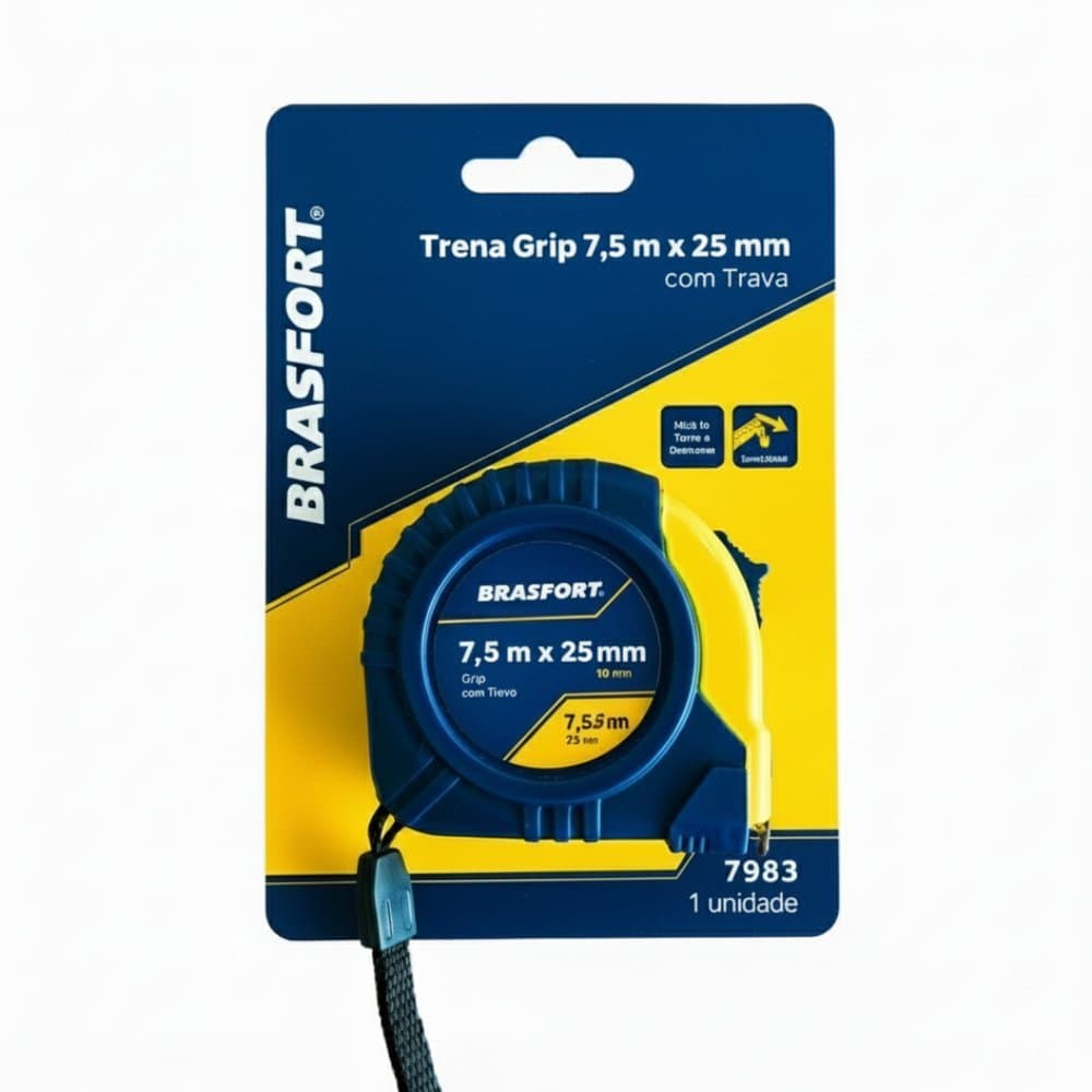 Trena Emborrachada Grip C/ Trava 7,5m X 25mm Ref. 7983