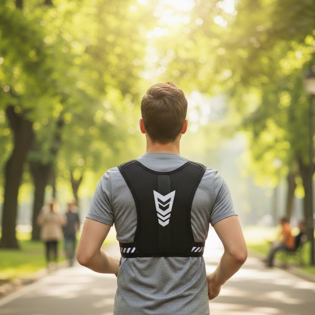 Colete para Esportes Com Bolso P Garrafa Refletivo Colete Para Exercícios Ciclismo Corrida