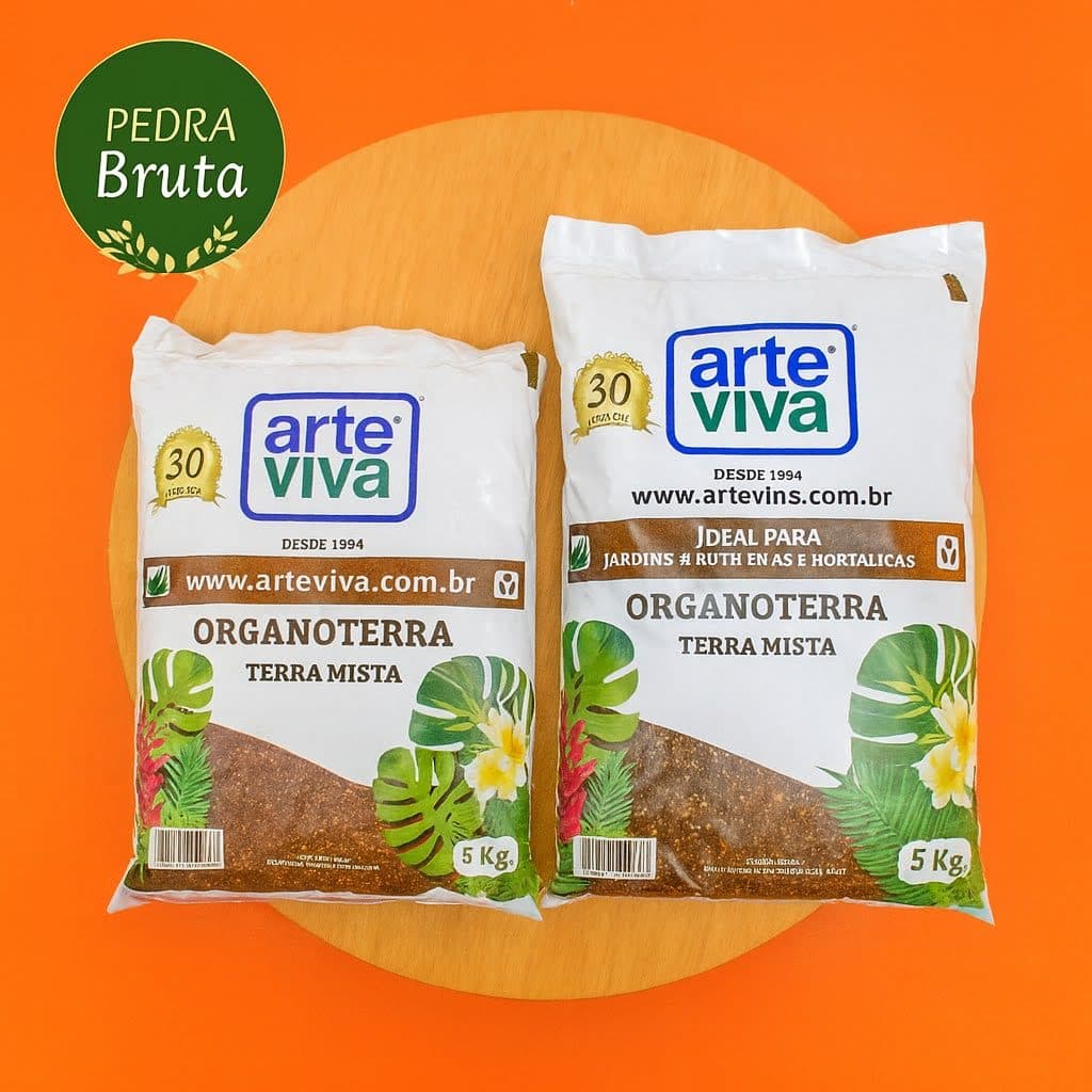 Terra vegetal  Adubada 3kg E 5kg Terra Mista Ideal Para Jardins Frutíferas E Hortaliças.
