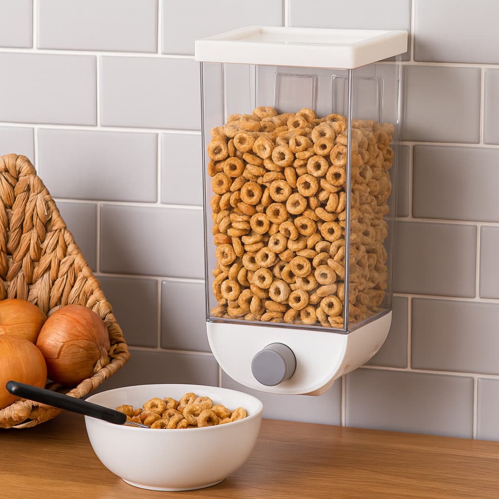 Organizador Dispenser Suspenso Multiuso 1500ml 1000ml Grãos Cereal Alimentos Prático Escolha o seu!