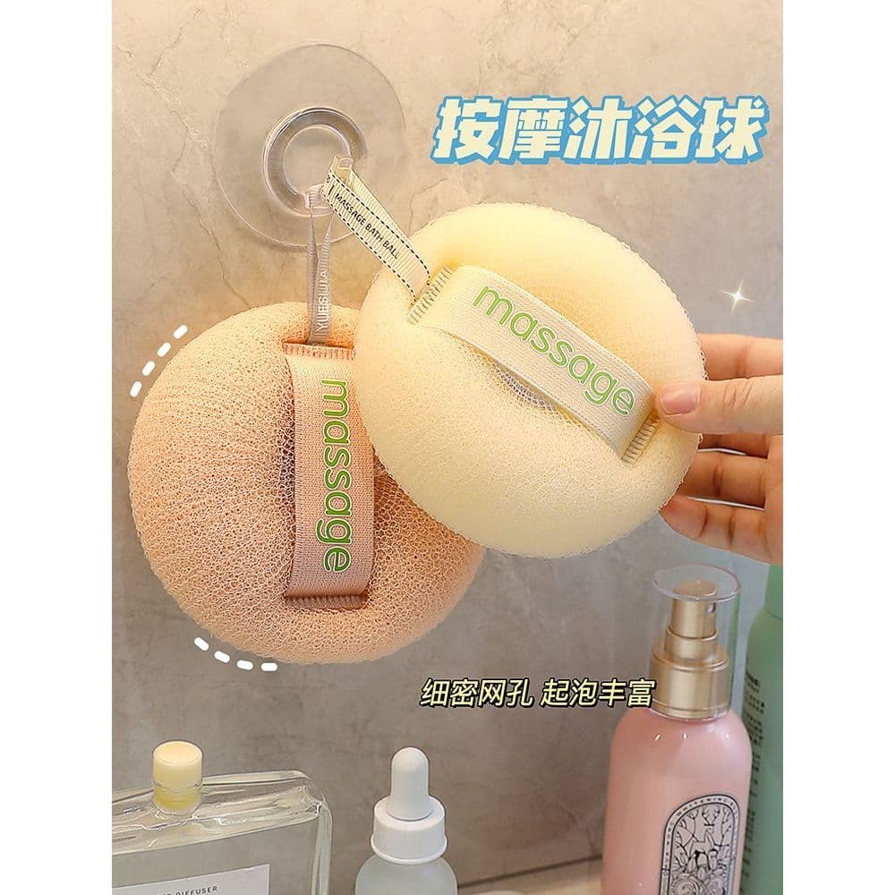 Novo estilo japonês High-End banho bola de banho feminino esfregando banho massagem espuma banho flor bola Super macio n