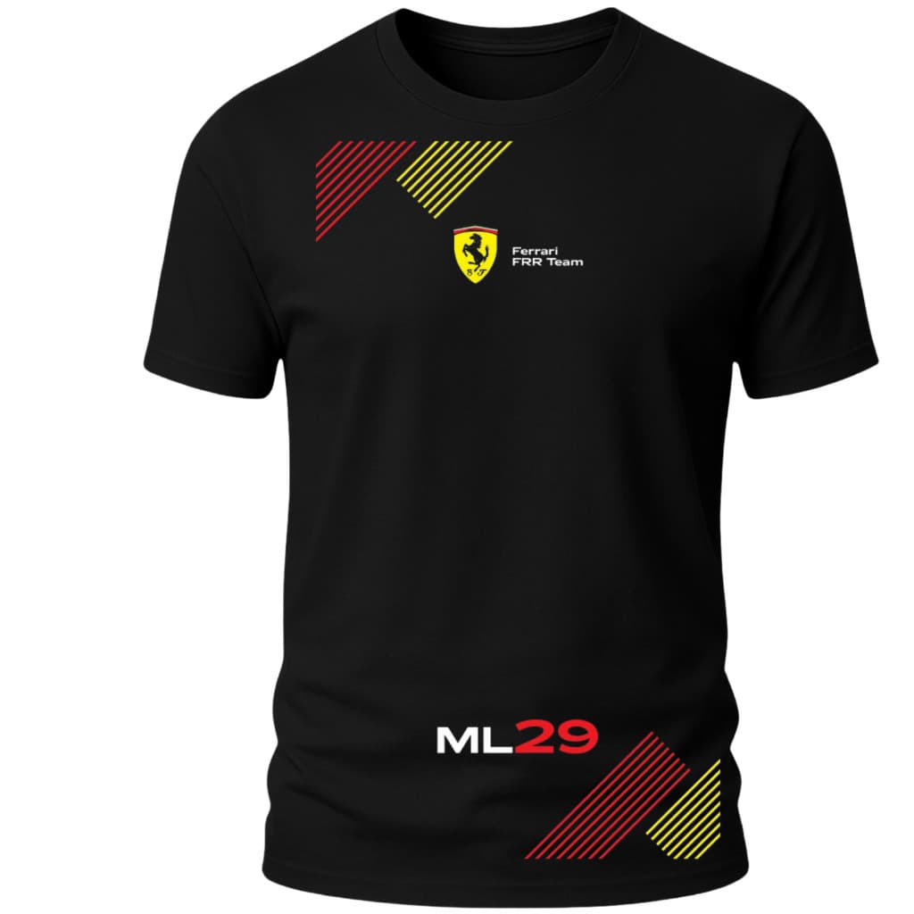Camiseta Masculina Esportivo ML29 Racing Team Estilo Premium Streetwear Automobilismo