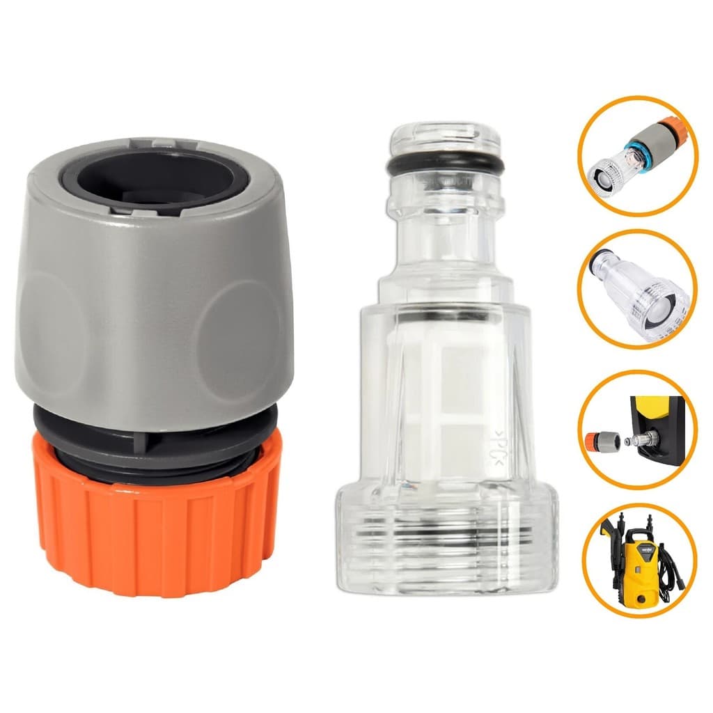 Kit Engate Rápido Filtro 3/4 Mangueira 1/2 Vonder LAV 1300 1200W Lavadora Alta Pressão