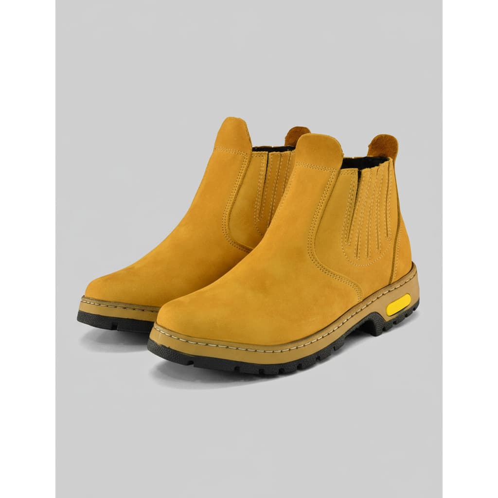 Bota Botina Cat Masculina Couro Resitente Duravel
