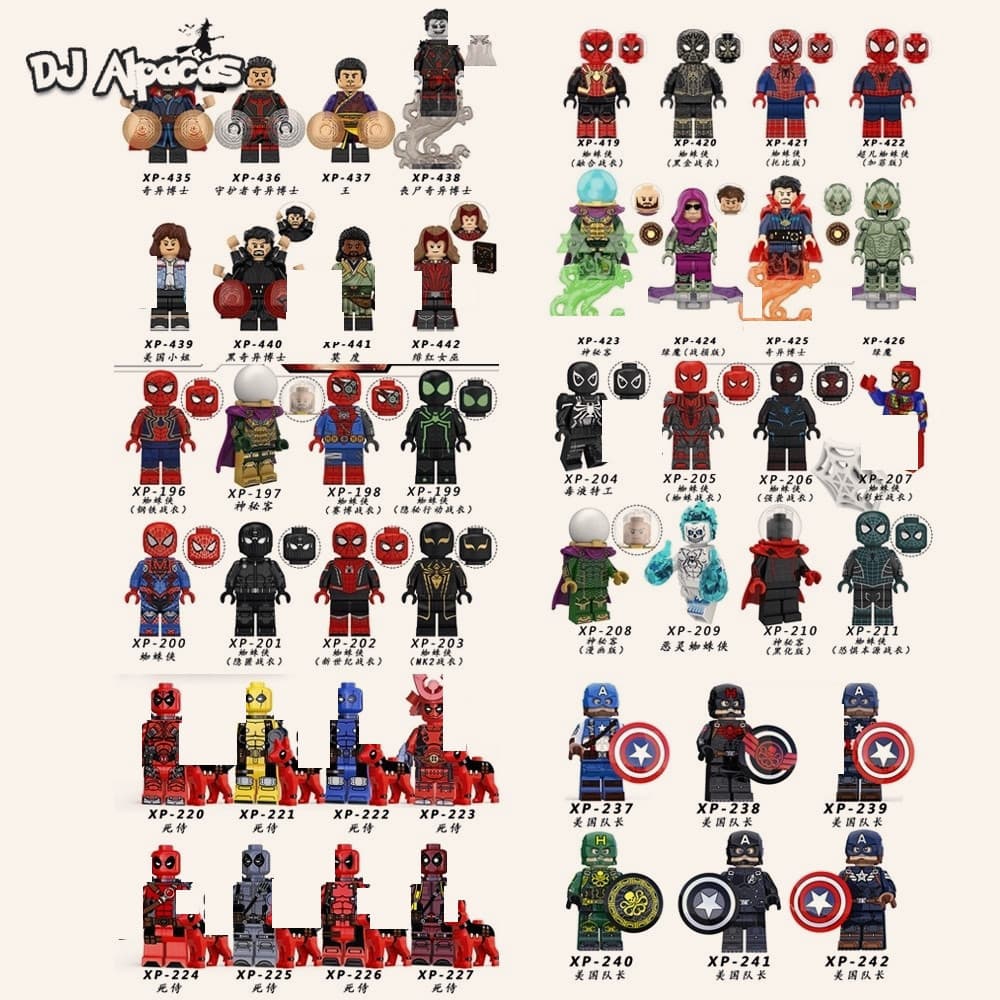Blocos De Construção Figuras Brinquedo Colecionável XP199 XP200 XP201