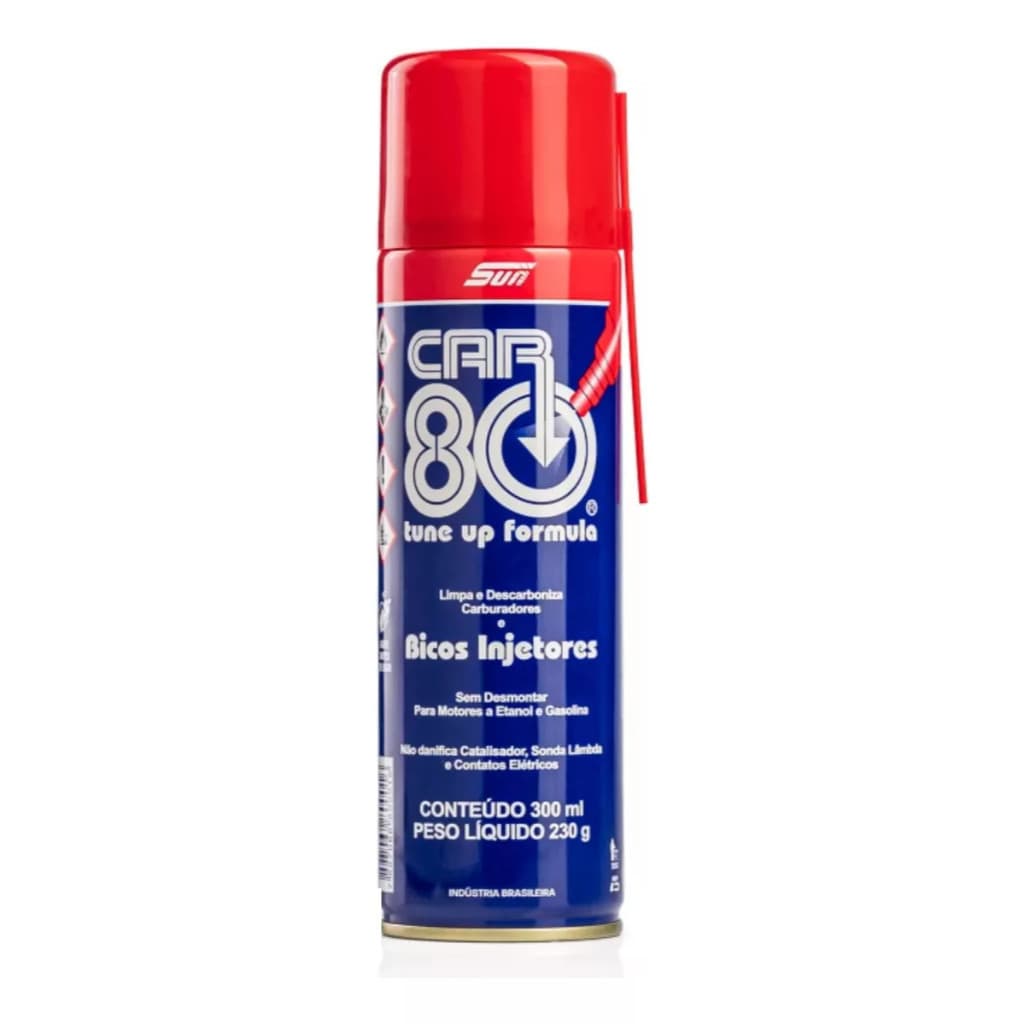 Descarbonizante Car80 Spray 300ml SUN – Limpeza de Bicos, TBI, Carburador e Motor