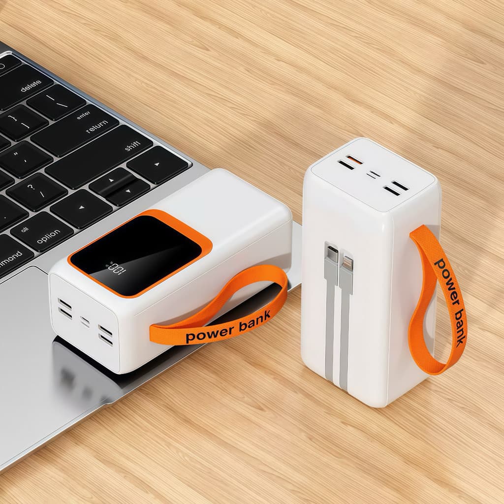 Carregador Portátil Power Bank Grande 20000/30000/50000mah Turbo 22.5W PD Rápido