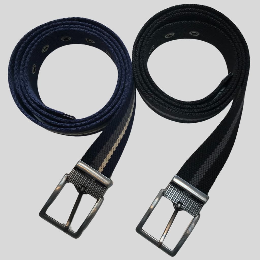 Kit 2 Cinto Masculino Plus Size Grande Casual Sport Ajustável Tecido Extra 150cm XG G1 G2 G3 G4 G5