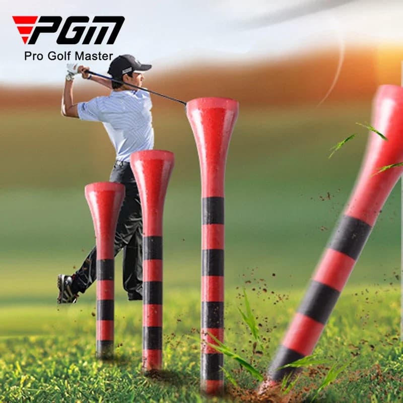 PGM 100PCS Tees de Golfe de 83mm Coloridos com Listras de Bambu KIB-5--&-*&-*&&-*